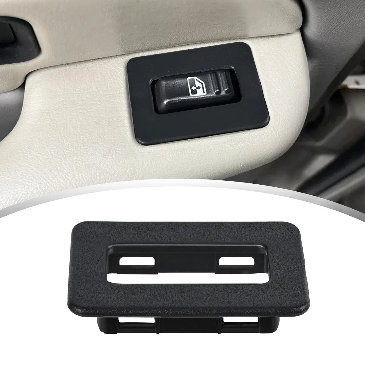 Car Rear Window Switch Trim Repair Fix Cover Panel Black For Escalade Yukon Tahoe Silverado 2000 2001 2002
