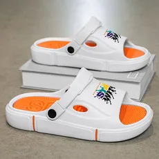 

Two-color one-word slippers, cool slippers