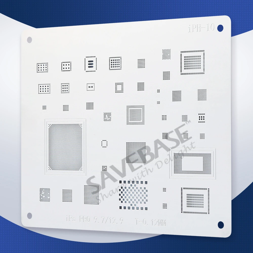 

SAVEBASE BGA Reballing Stencil Heated Directly for iPad Pro 9.7/12.9 Chip Repair