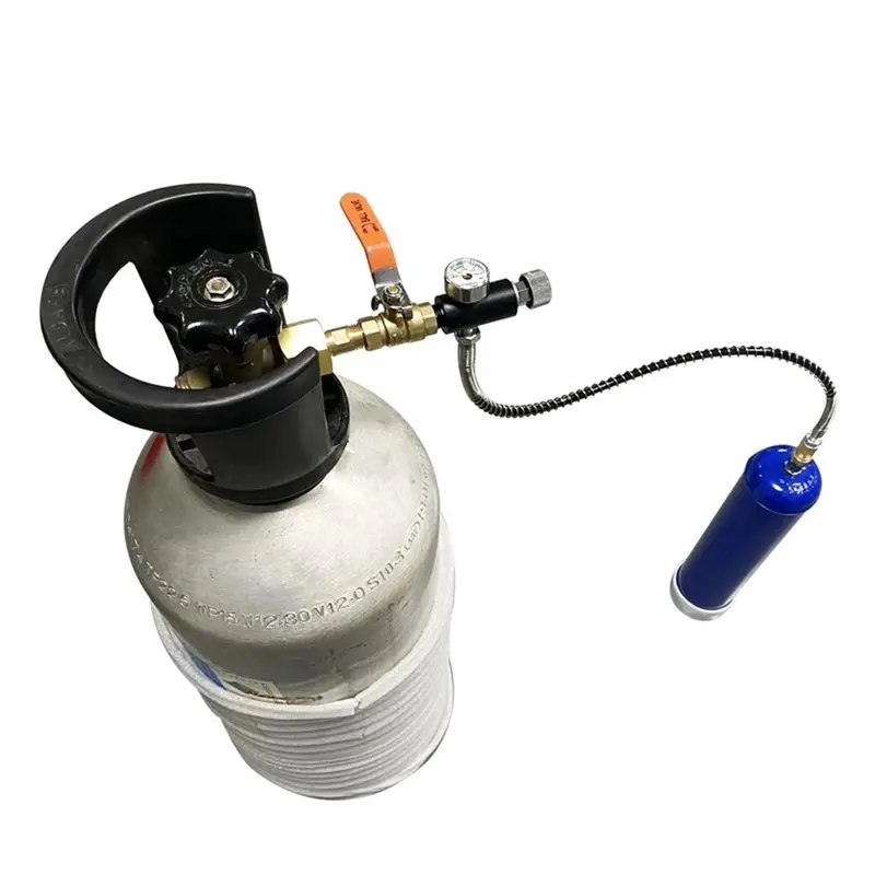 L68A CO2 Refill Filling Adapter Converter Quick Connect M11x1 Thread For N2O Whipped Cream Cylinder W21.8-14