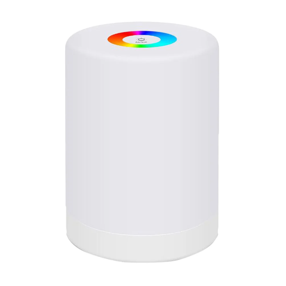 المحمولة الإبداعية اللمس شحن مصباح الليل الملونة LED ضوء الليل لغرفة النوم دراسة الدرج الديكور مصباح صديق للبيئة