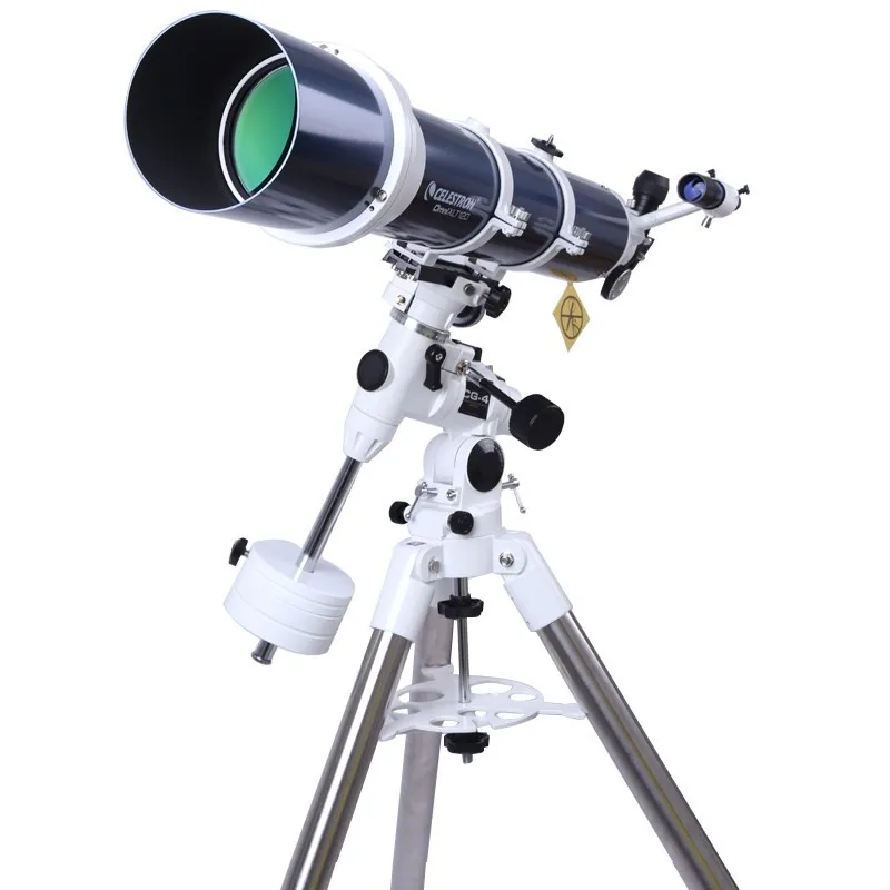 

Omni XLT 120 Refractor Astronomical Telescope CG-4 Equatorial Mount and 1.75-inch Stainless Tripod