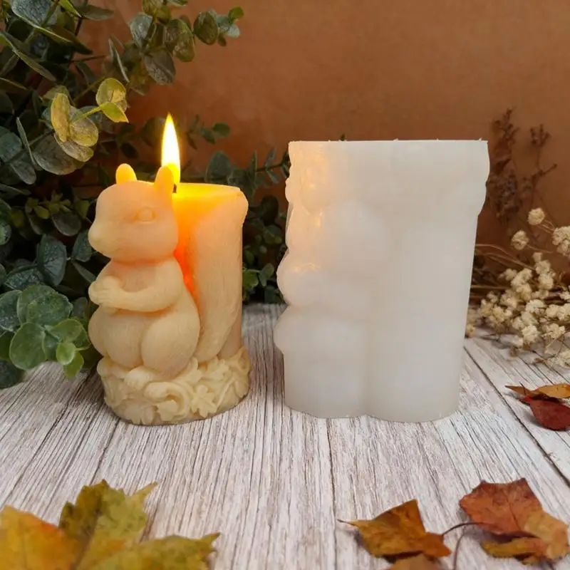 

Squirrel Figurine Silicone Mold For Epoxy Resin Handmade Soap Chocolate 87HA