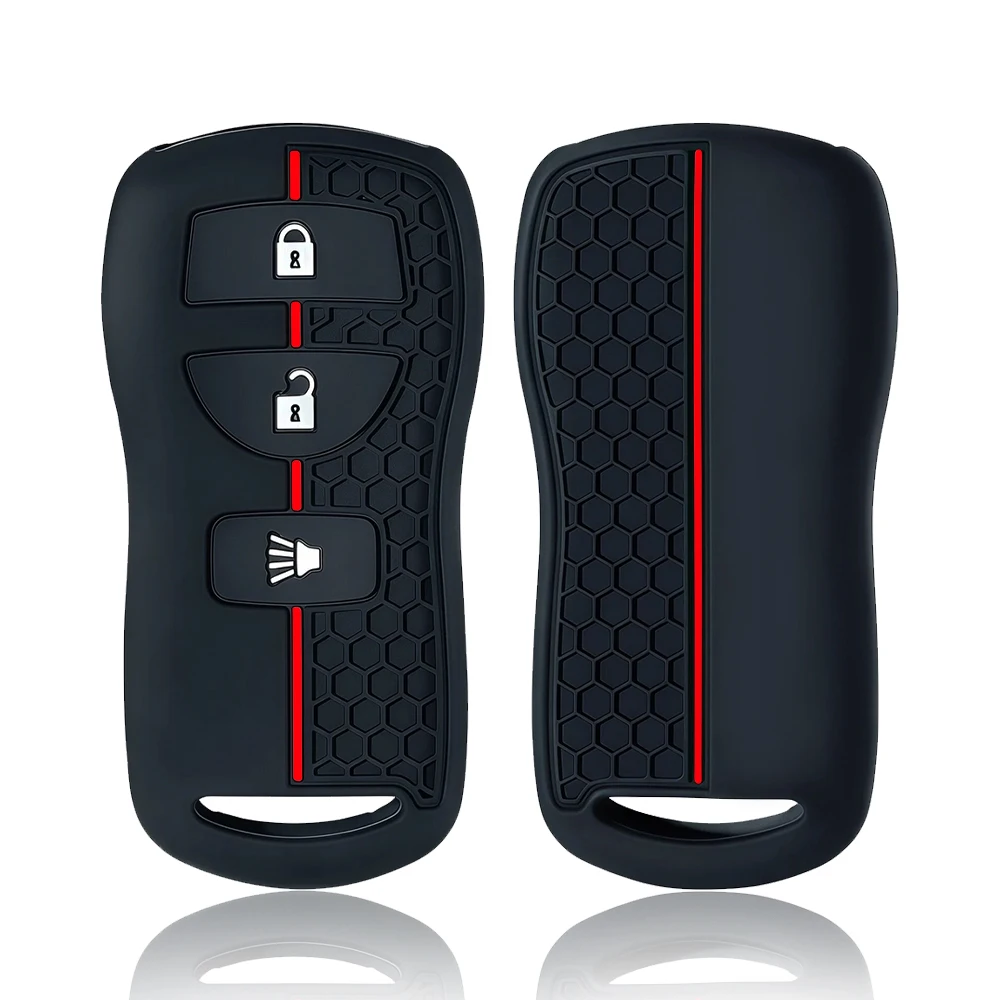 For Nissan X-trail T30 Frontier Murano Armada Versa Altima Sentra Tiida for Infiniti FX 35 QX56 JA60 Silicone Car Key Case Cover