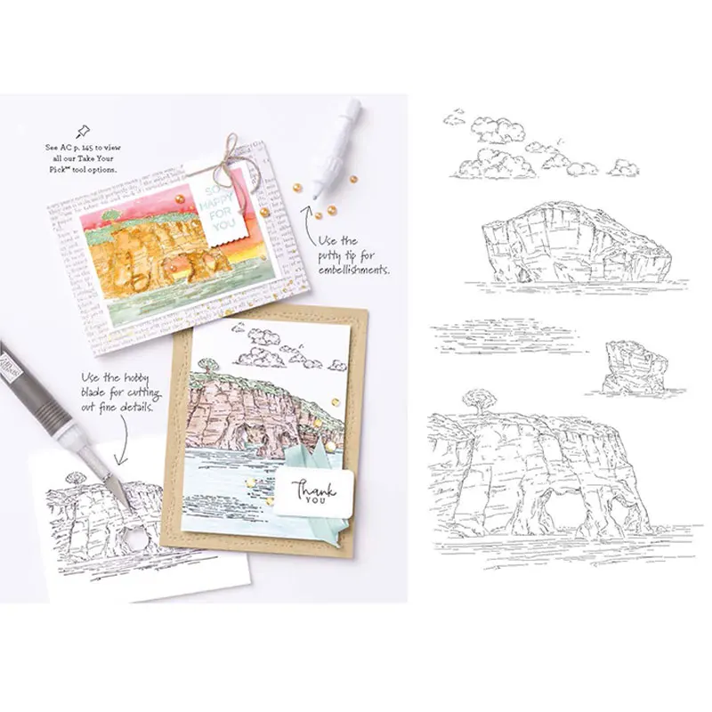 كتالوج صغير يناير-أبريلي 2025 قوالب القطع الجديدة سجل القصاصات مذكرات الديكور قالب النقش الاستنسل لتقوم بها بنفسك بطاقات المعايدة #1