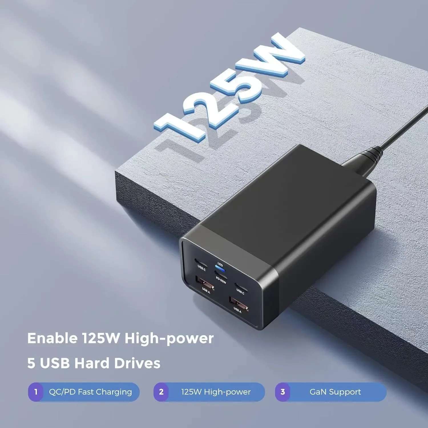 125W Gan Multi Usb … - image