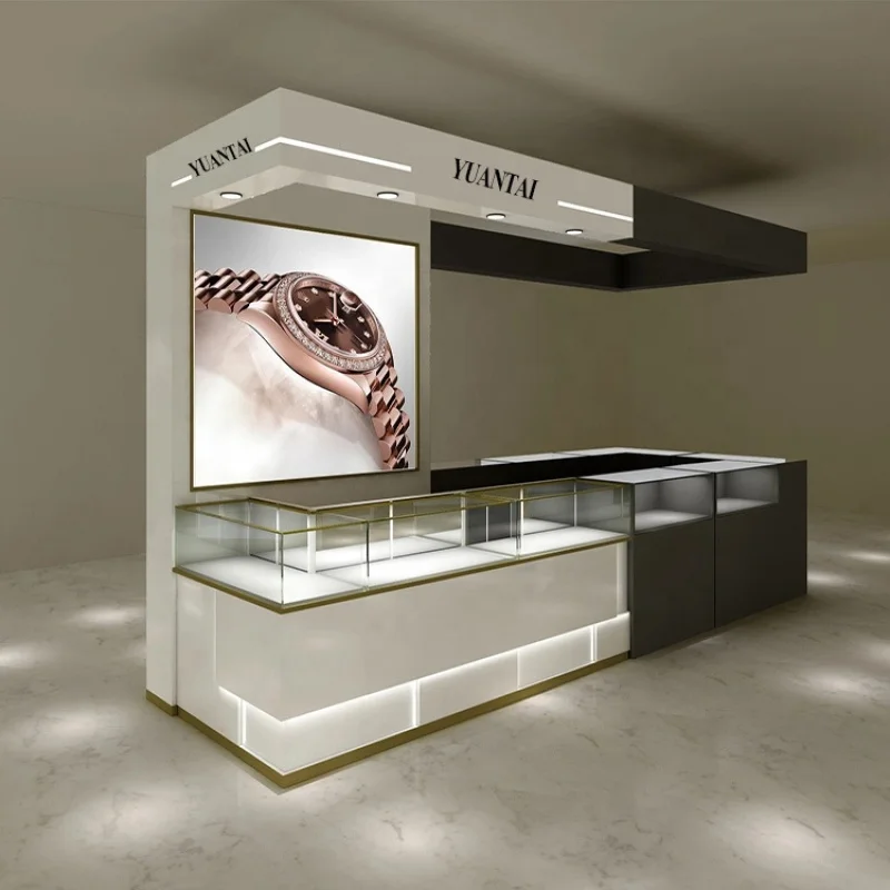Brauch. Commercial Möbel Uhr Kiosk Display Vitrine Schmuck Showroom Counter Stand Design Ausrüstung