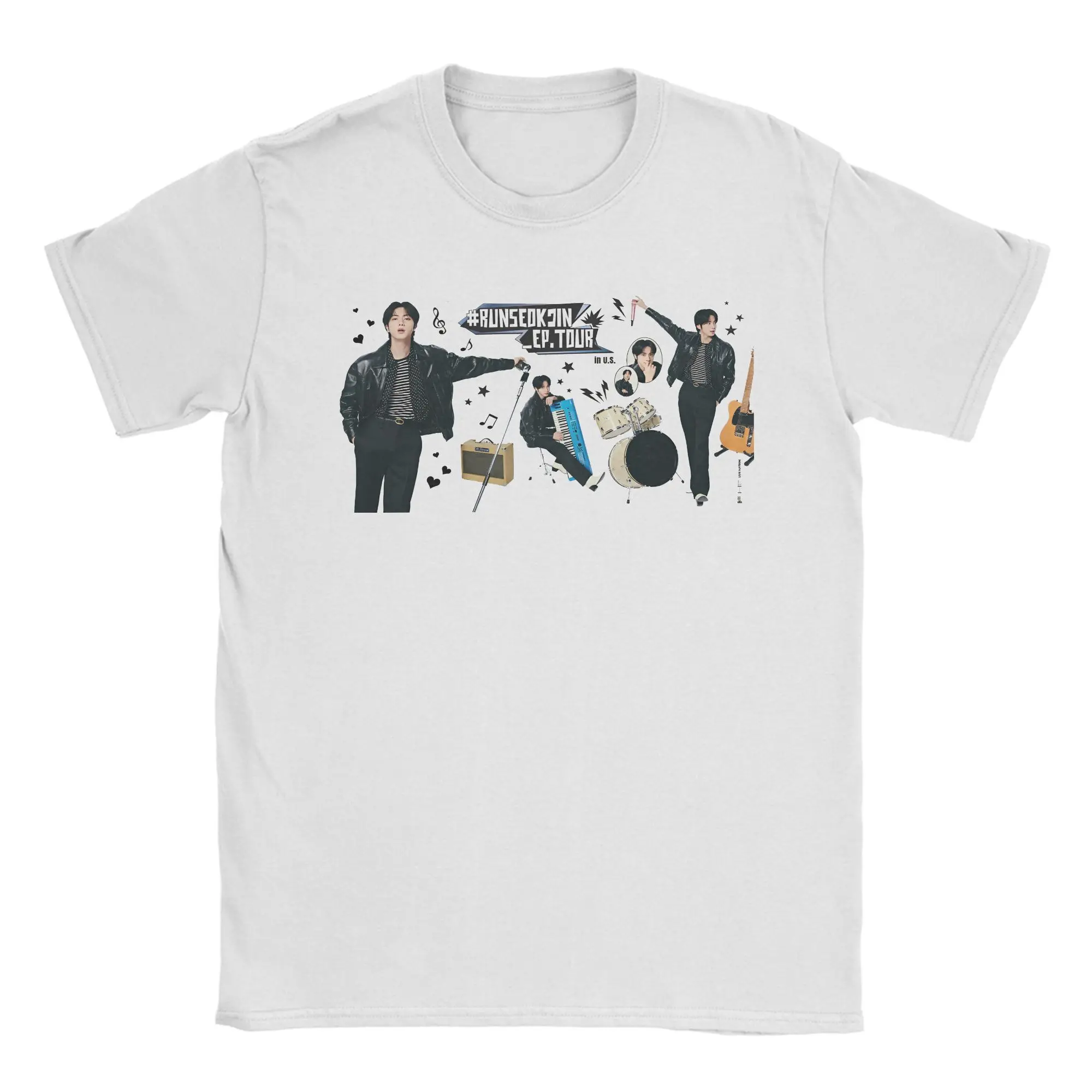 

Jin RUNSEOKJIN EP TOUR 2025 Tee Shirt for Men Women Graphic Printed T Shirts 100% Cotton Clothes