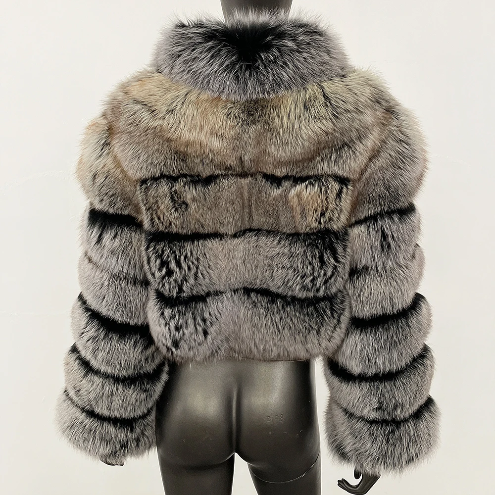 MENINA 2025 Super Hot Winter Women Luxury Thick Real Raccoon Fur Coat Natural Fox Fur Jacket Plus Size Furry Jackets Female Vest