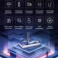 2025New pour Dyson V8 21.6V 12800mAh batterie de remplacement pour Dyson V8 aspirateur à main sans fil absolu Batte 6