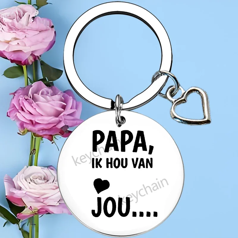 Dutch Dad Gifts Keychain Pendant Father’s Day Birthday Christmas Gift Key Chain Father Daddy