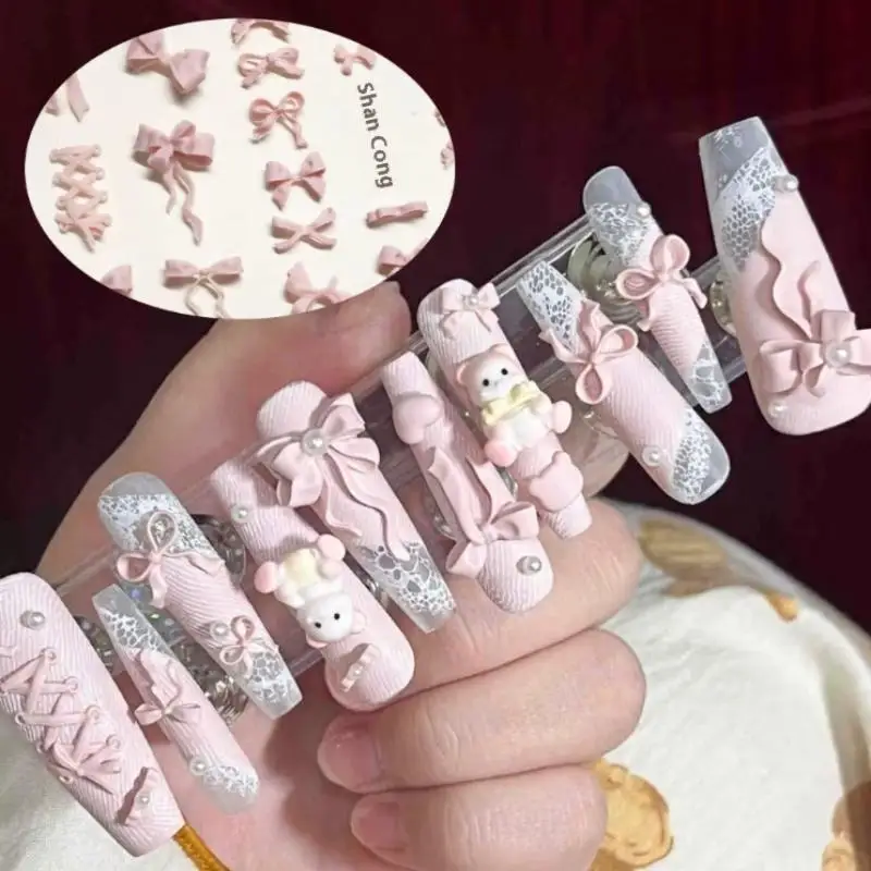 Bowknot Nail Silicone Mould Nail Art Stamp Nail Decoration Accessories DIY Handmade Tool Stereoscopic Manicure Tools.~