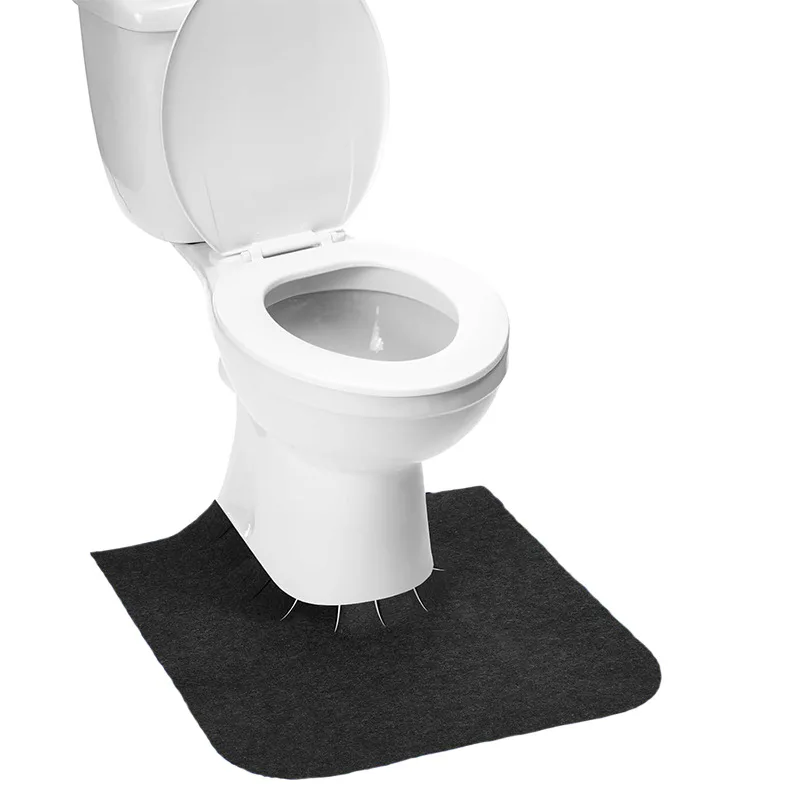 U-Shaped Potty Training Pad Reusable Washable Toilet Floor Liner Absorbent Bathroom Mat for Household Use