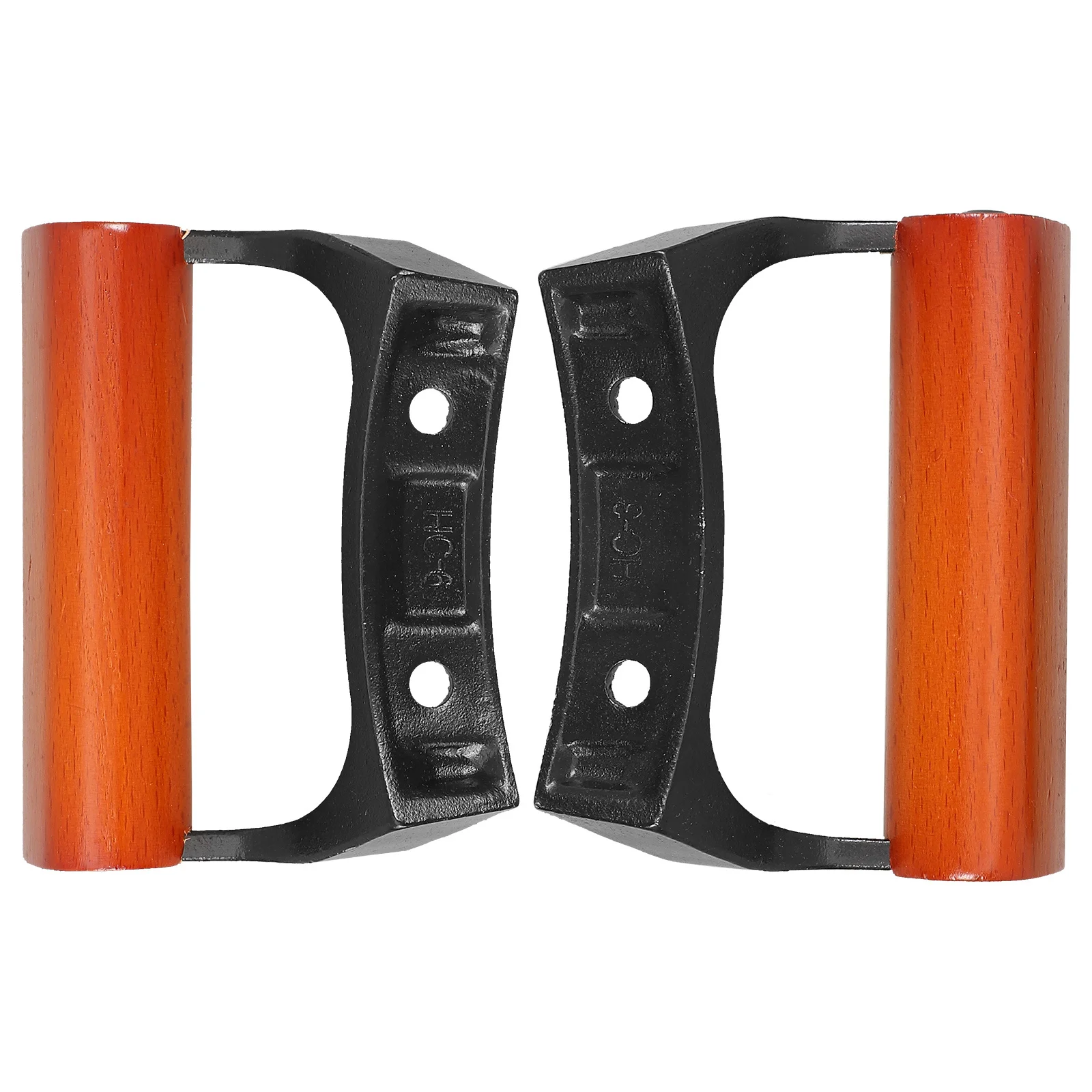 

2Pcs Cooking Glass Pot Side Handle Replacement Thickened Wood Aluminum Grip Anti-Scald Pan Handle for Steamer Saucepan Kitchen