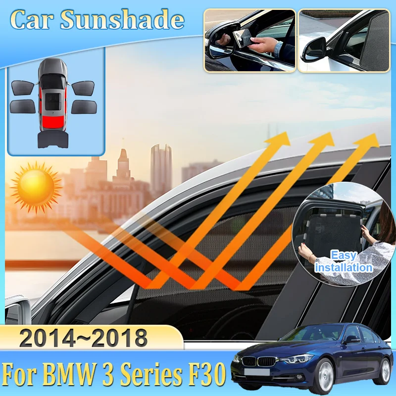 

Солнцезащитный козырек для BMW 3 серии F30 2014-2018: сетчатая шторка на лобовое стекло, блокирующая УФ-лучи, автомобильные аксессуары