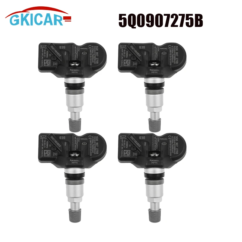 Skoda Citigo Fabia Van Kamiq Kodiaq Octavia Rapid Superper Yeti용 타이어 압력 모니터링 센서, 433 MHZ TPMS, 5Q0907275B