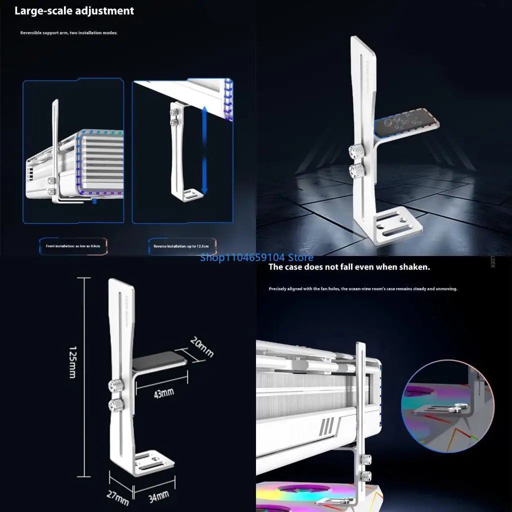 

Graphics Card Bracket Aluminum Support Frame Video Card Sagging Holder Bracket Desktop PC for Case Cooling Accessories