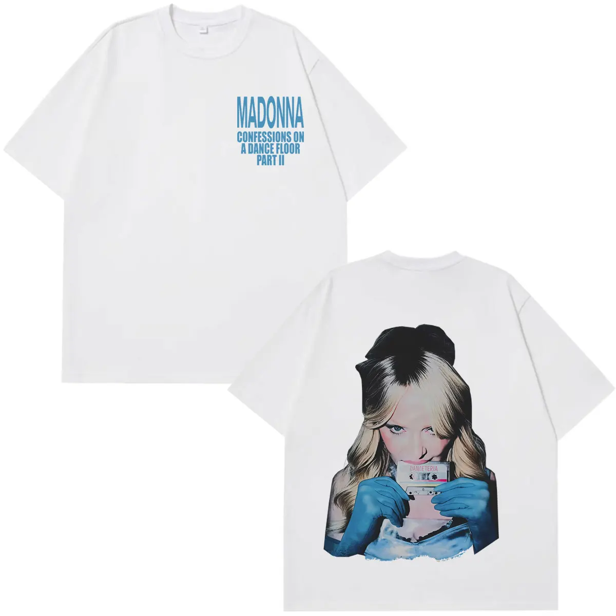 Madonna CONFESSIONS II Album Tour 2026 Print T Shirt Men Women Oversized Loose Casual T Shirt Cotton Fashion Harajuku T-shirts