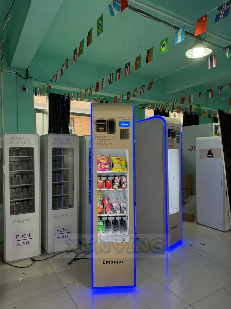 Drink Snack Vending Machine, Combo Vending Machine, Daily Necessities Mini Vendo, Automatic Retail Kiosk, 24/7 Self-Service