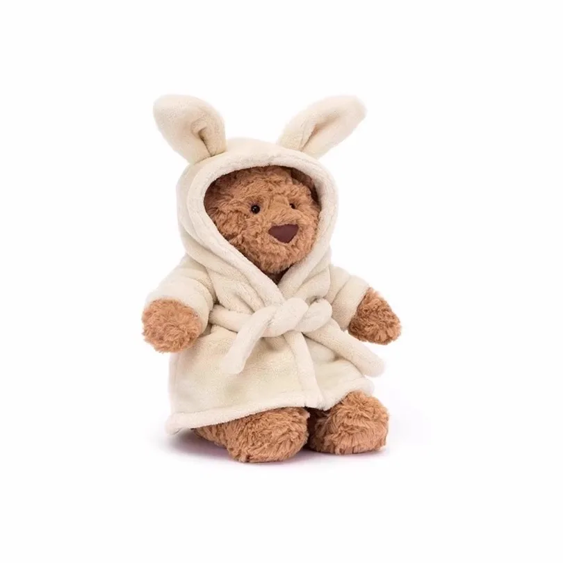 Jellycat جديد بارثولوميو الدب سلسلة ألعاب من القطيفة الباذنجان الدب الحب الدب لطيف ألعاب من نسيج مخملي الطفل الراحة دمية هدية عيد ميلاد الطفل #3