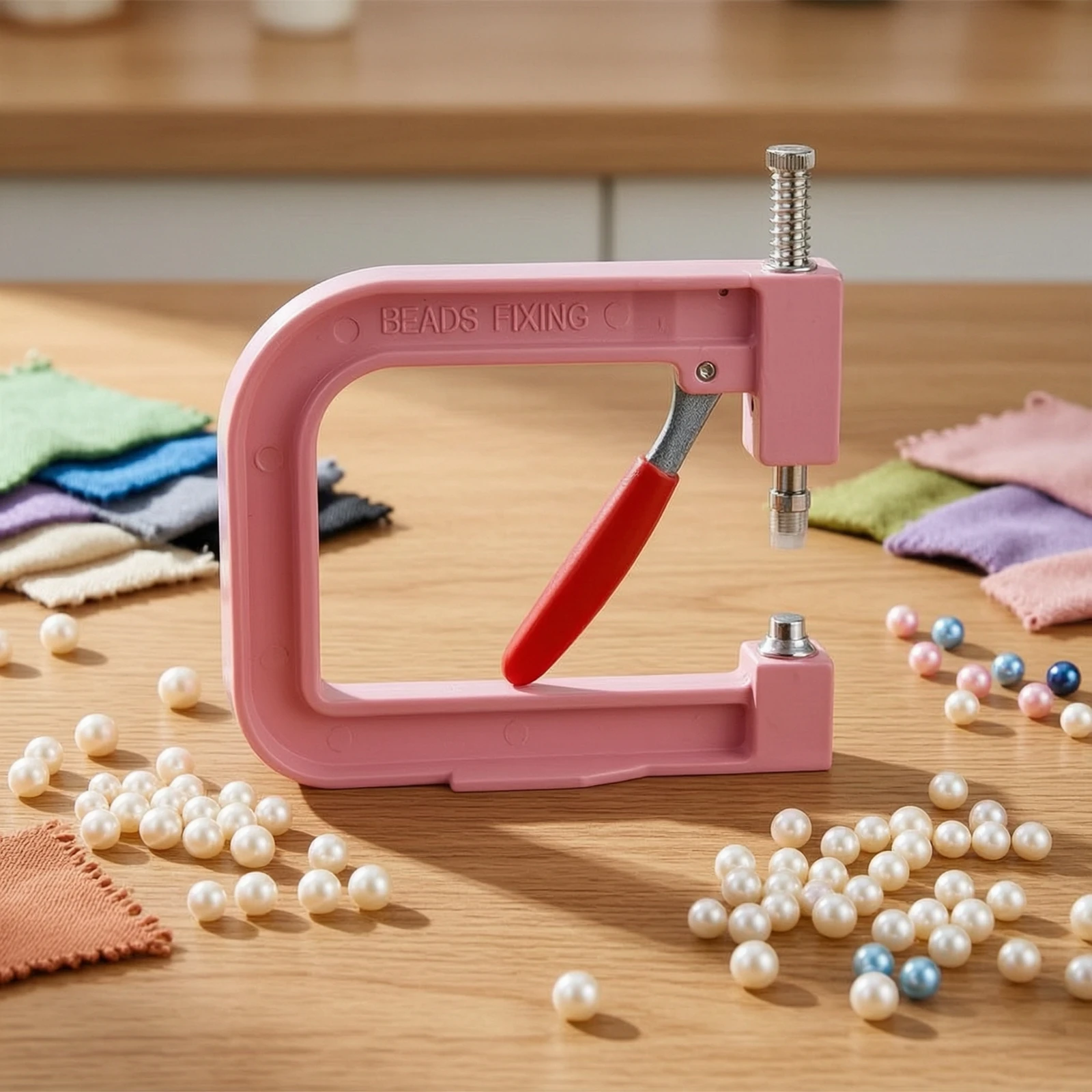 Hand Press Pearl Setting Machine Manual Pearl Setting Machine Tabletop Versatile for Crafters, Craft Projects