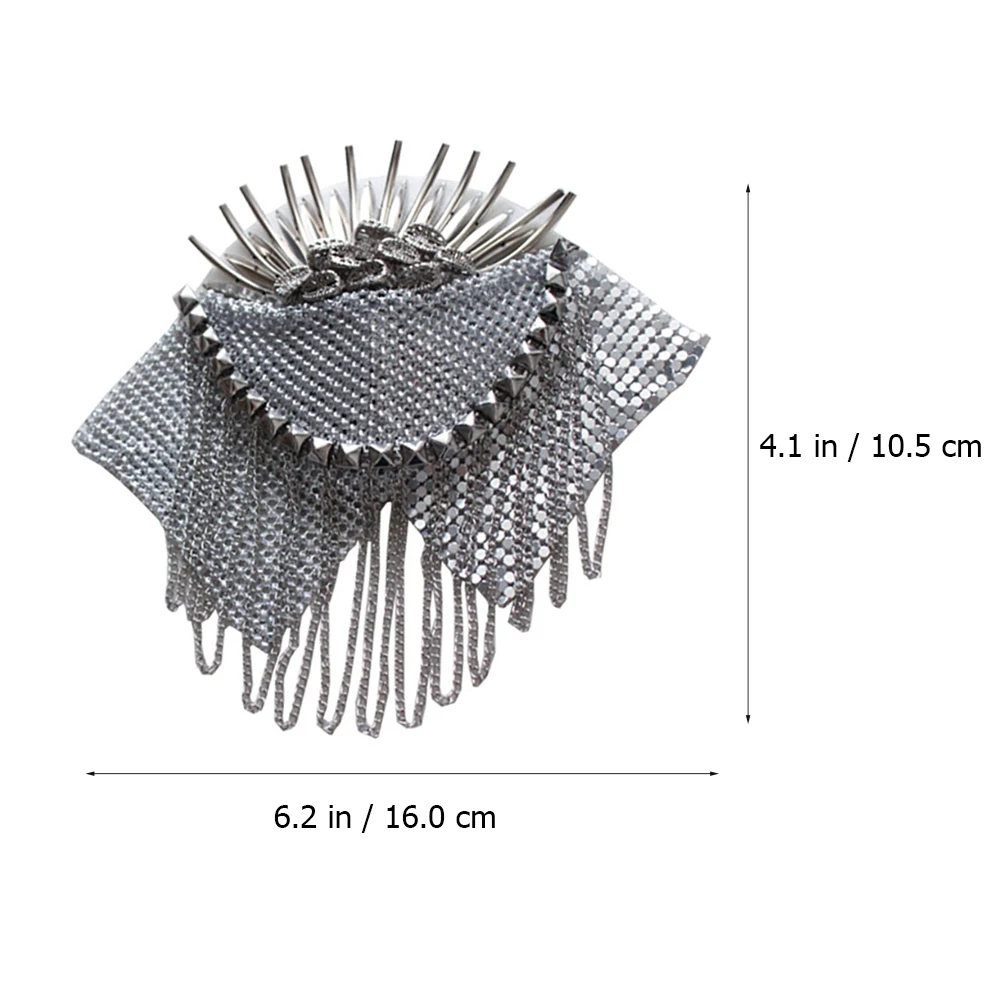 

2Pcs Clothing Accessories Durable Lightweight Shoulder Epaulets Tassel Fringe Brooch Safety Pin Gifts Sewing Crafts