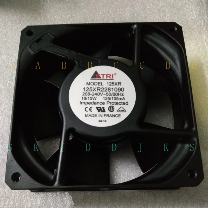 

M New ETRI 125XR2281090 208-240V 18/15W Cooling Fan