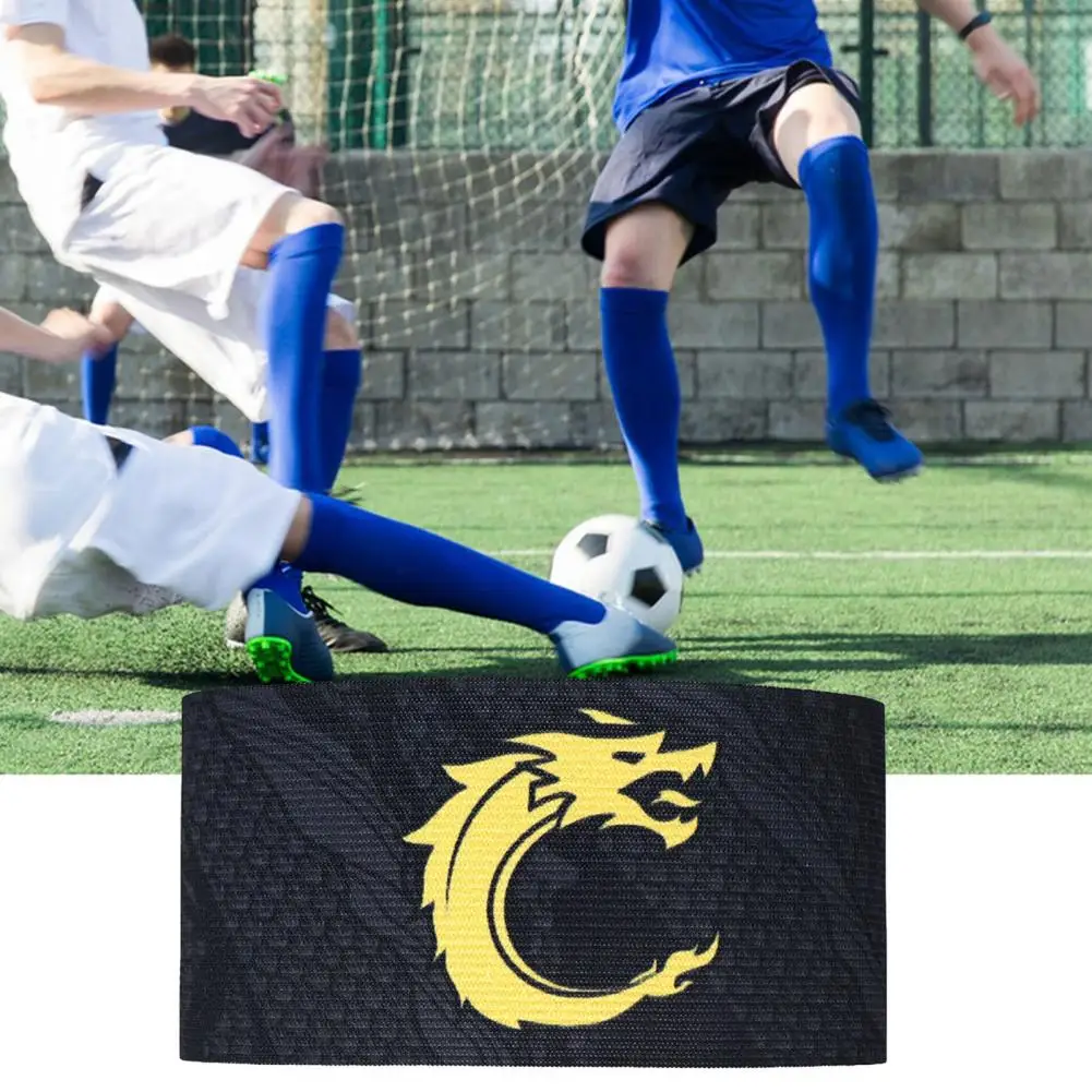 Elastic Rubber Strap Football Game Armband Elastic Anti slip Soccer Captain Armband for Team Training Outdoor Football Player