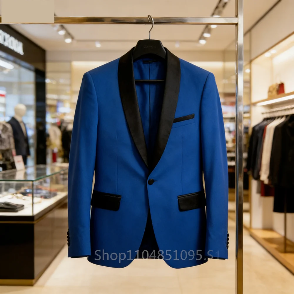 

Мужской приталенный повседневный однотонный блейзер, пиджак для жениха, свадебный костюм, смокинг для свиданий, модный деловой пиджак
