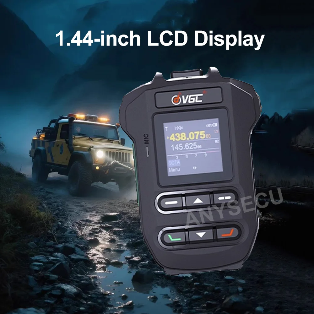 VGC BHM-88 Wireless Microphone For VR-N7600 VR-N7500 VR-N76 VR-N75 Two Way Radio Accessories 1.44-inch LCD Display