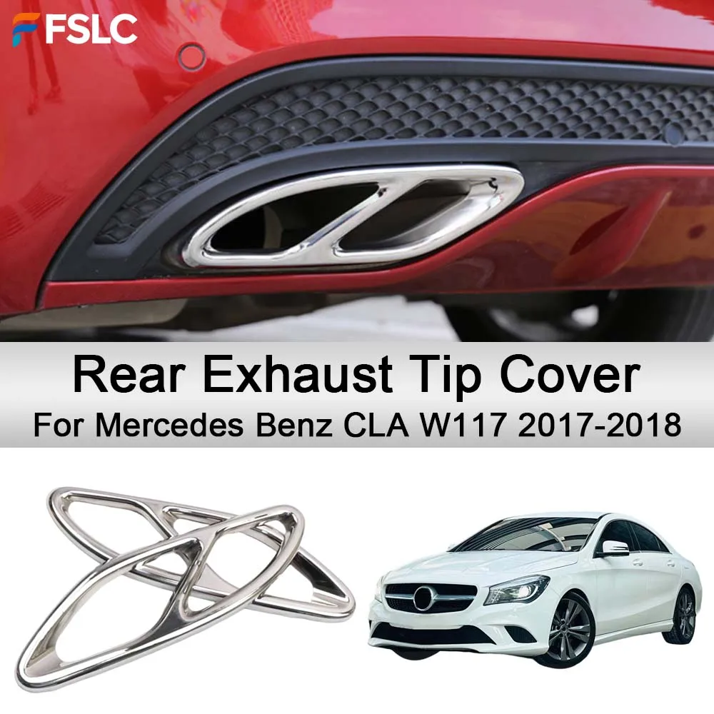 

Накладка на задний выхлопной патрубок для Mercedes-Benz CLA W117 2017-2018: Аксессуар для стайлинга и модификации автомобиля