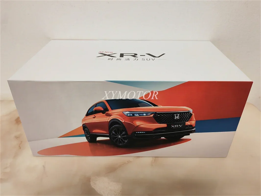 1/18 For Honda XRV XR-V SUV 2023 Metal Diecast Model Car Toys Gifts Hobby Ornaments Collection Orange Display