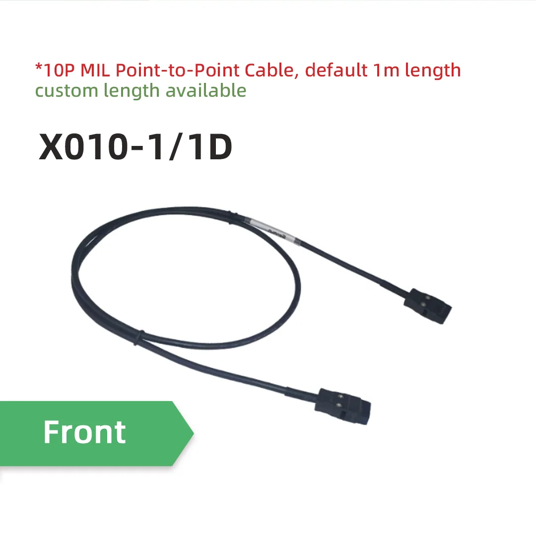 `X010‑1 1D 2 2D 3 MIL Connector Cable 1‑to‑1 Wiring Single/Double Ended Wire Harness For PLC IO Terminal Block Distribution Box`
