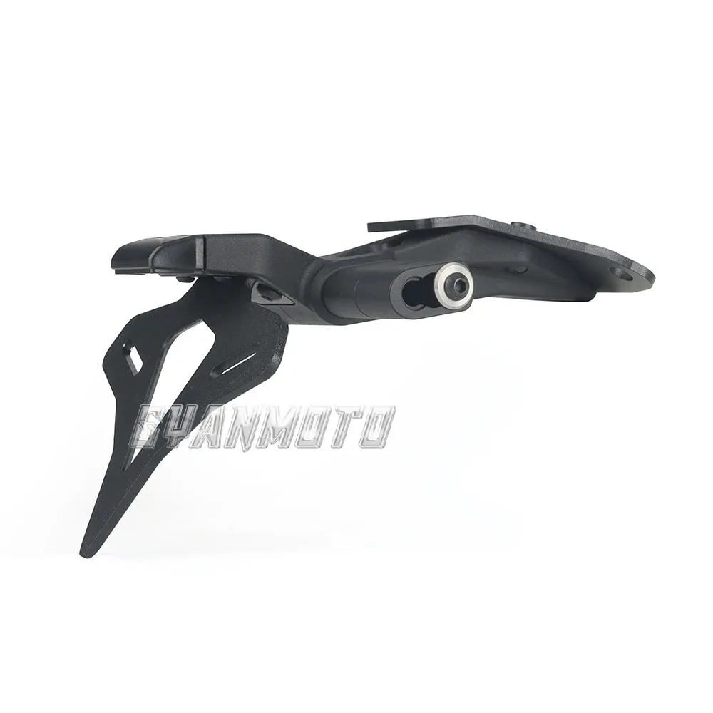 Para Aprilia RSV4 RS V4 2021-2024 motocicleta trasera corta Stock ordenado soporte para matrícula soporte de contrapunto con luz LED