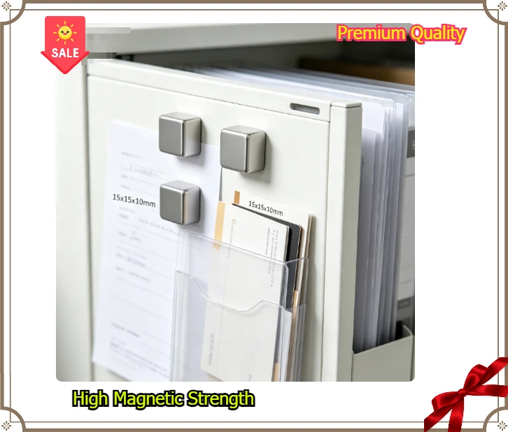 Super Strong 15x15x10mm Neodymium Magnet Square Block NdFeB Permanent Magnet For DIY Handmade Arts And Crafts