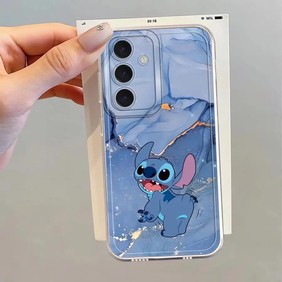 Disney Marble Stitch Case for Samsung Galaxy A55 A23 A73 A54 A26 A24 A25 A14 A33 A35 A56 A36 A13 A15 Soft Cover - náhled 4