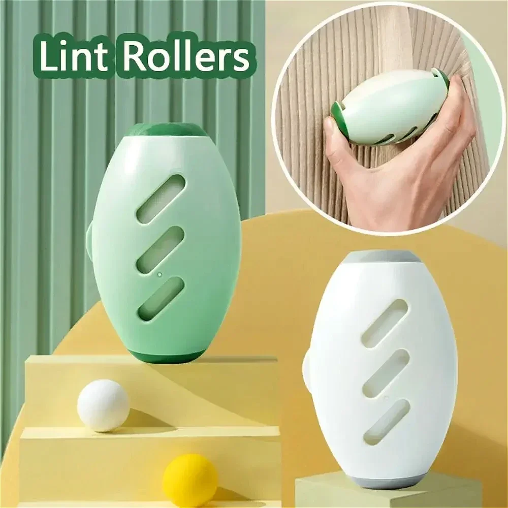 Lint Rollers/Pet Hair Remover Washable Reusable Clothes Dust Tools, Cleaning Hair Plush Sticky Roller Ball Travel