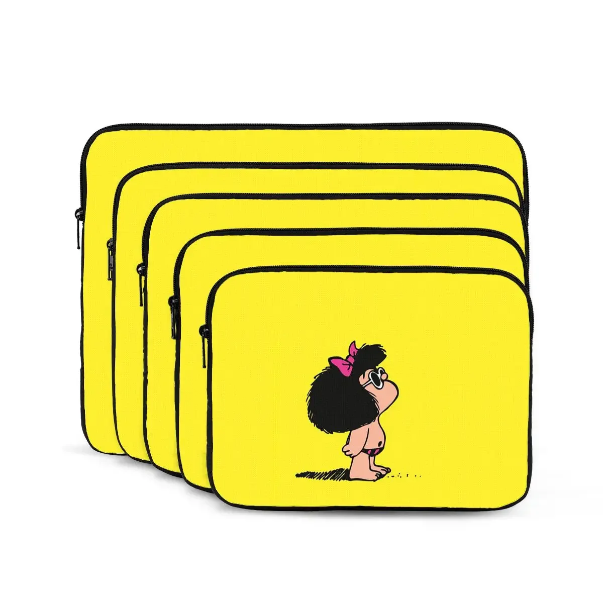 Mafalda Computer ipad Laptop Cover Case17 15 13 12 10 Inch Laptop Sleeve Bag Portable Cover Fundas Pouch