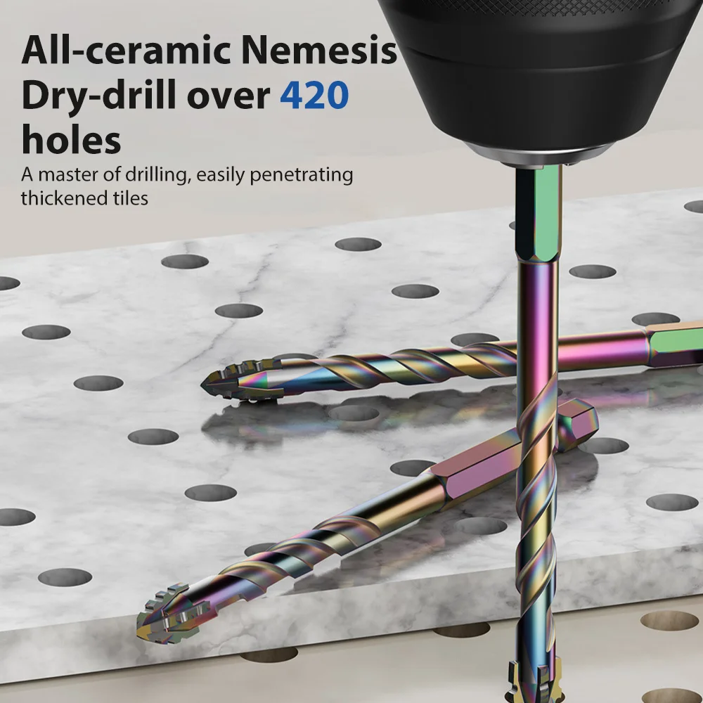 

Сверла 6 мм/8 мм/10 мм/12 мм Сверла для стекла с 4 режущими краями Сверла для плитки Стеклянная керамика Открывалка для отверстий в бетоне Сверло из твердосплавного сплава