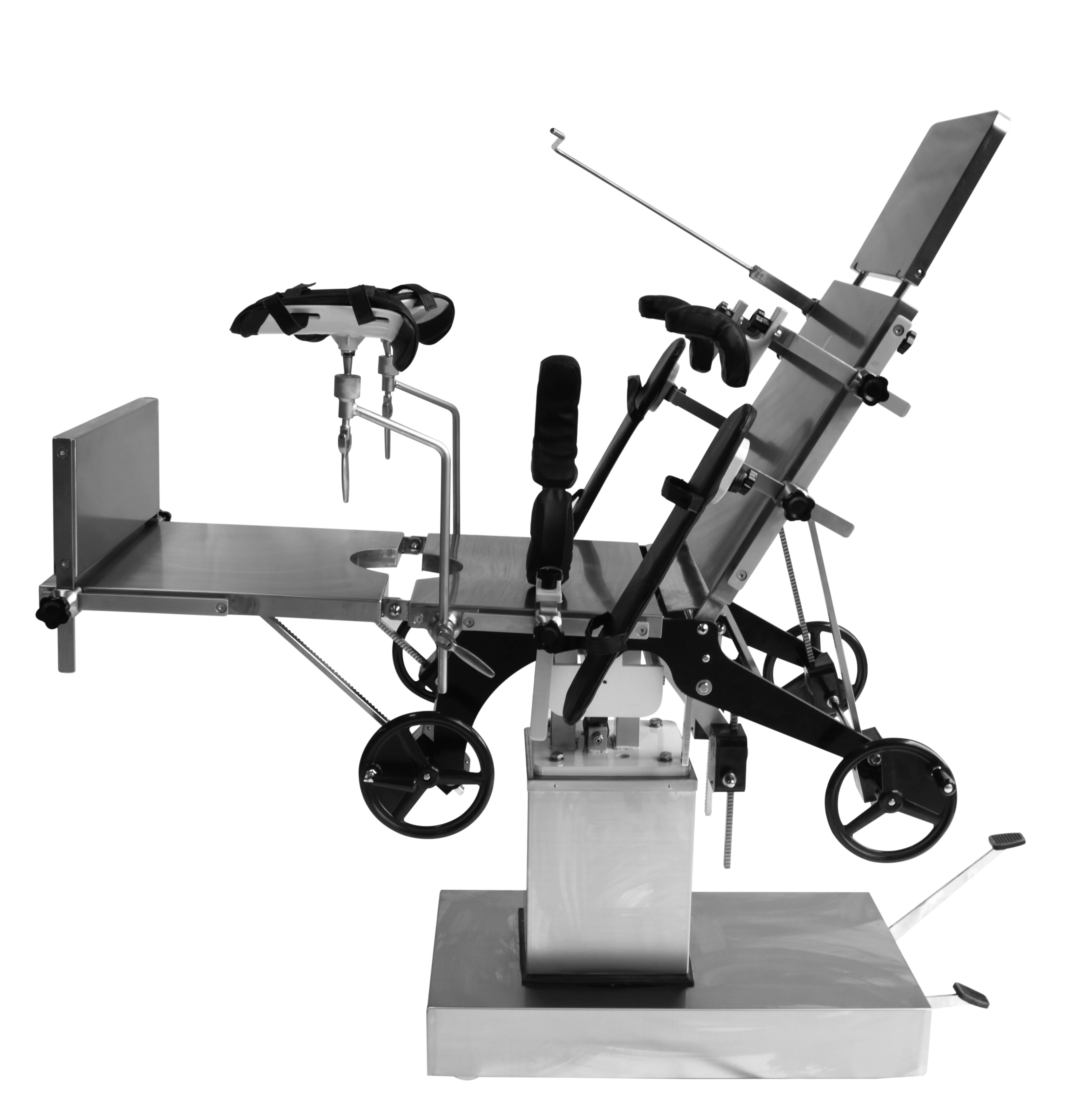 YGS3001 Hot Sale Manual Hydraulic Surgical Operating Table Stainless Steel Gynecological Theatre Bed For Medical Operation Room