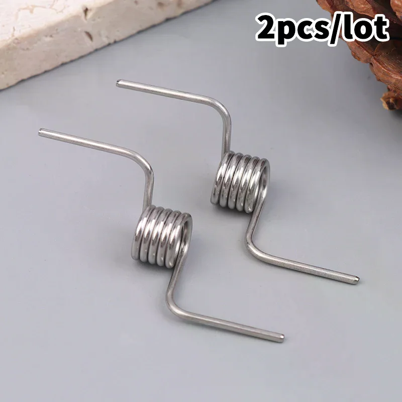 2Pcs/Set Refrigerator Divider Door Hinge Spring Accessories Baffle Strong Stainless Steel Refrigerator Door Torsion Springs