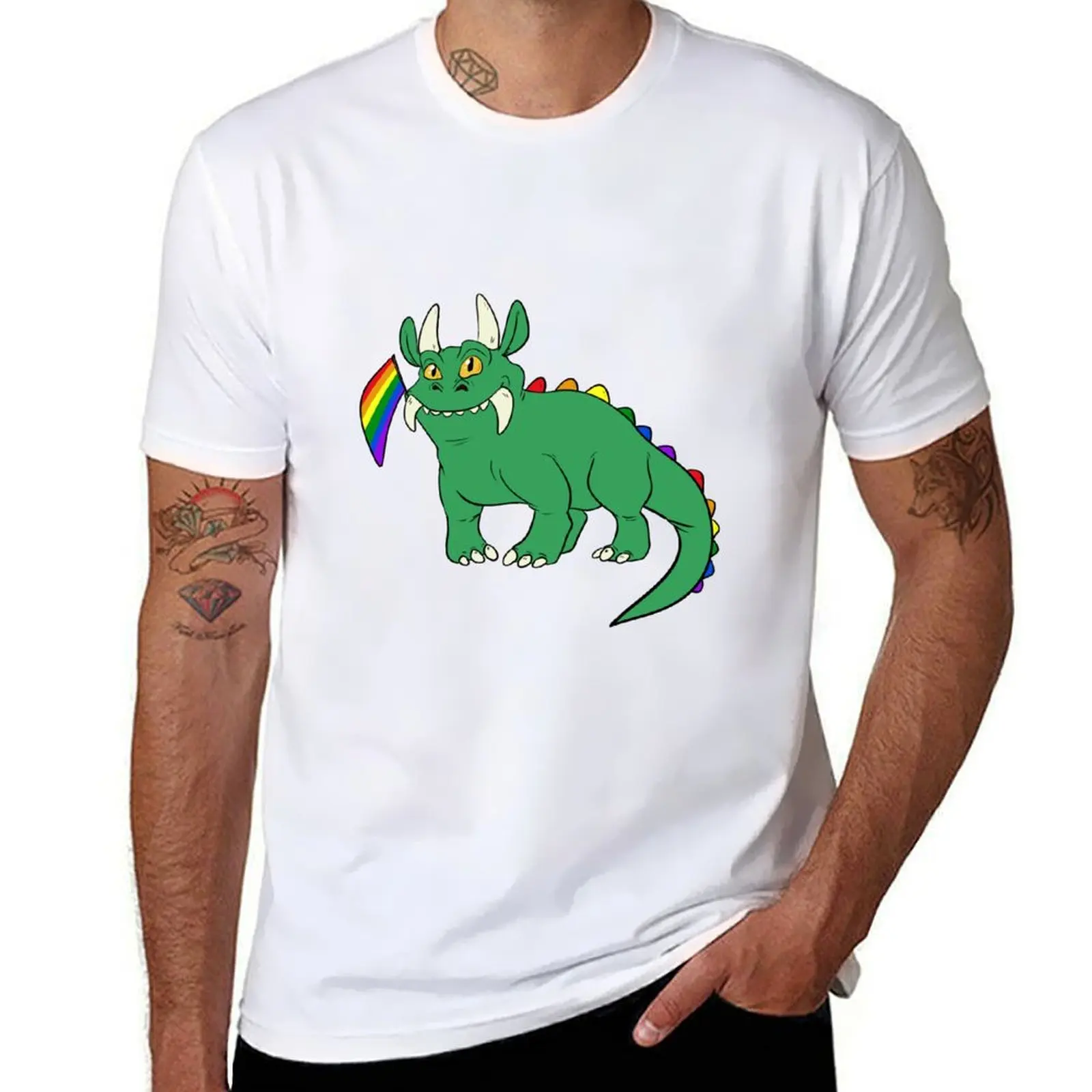 

Rainbow hodag T-Shirt t shirt for man 100 percent cotton cotton tshirt 100% T-Shirt