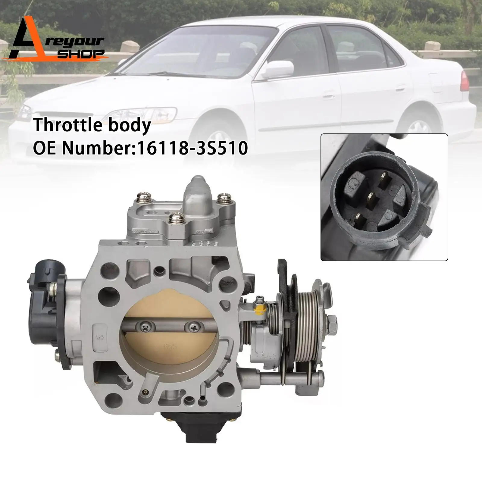 Throttle Body 16400-PAA-A61 for Honda Accord SE EX LX 2.3L 1998-2002