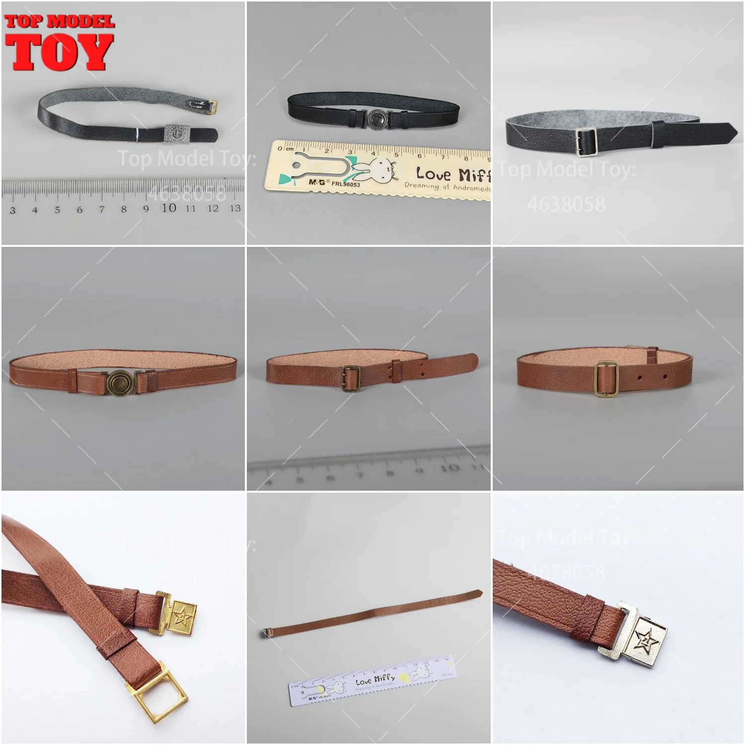 BROWN ART BWX-011 BWX-006 1/6 Scale German Leather Belt Mini Model For 12'' Male Female Soldier Action Figure Body Dolls