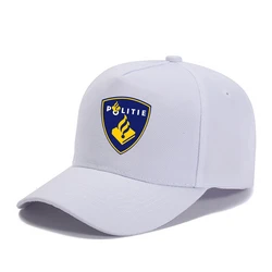 Politie Summer Hip Hop Boy Hats Sun Caps Adjustable Breathable Outdoor Travel Kids Sun Hats Netherlands Police Baseball Cap  046