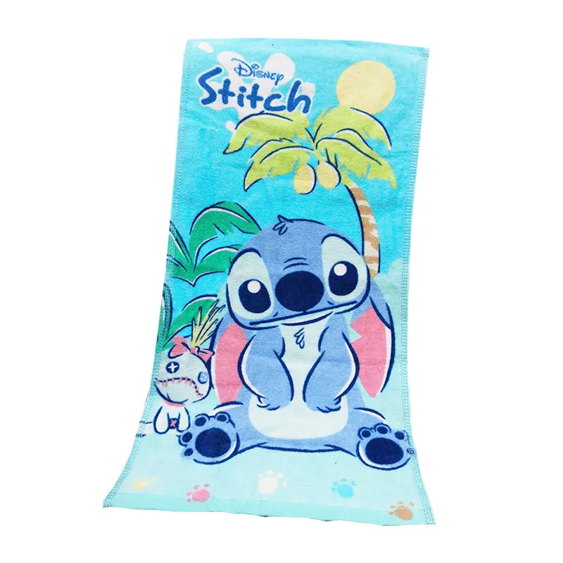 Disney Cartoon Cotton Hand Face Towel Stitch Handkerchief Travel Soft Toddler Face Hand Towel Boy Girl Towel Gift 28x55cm