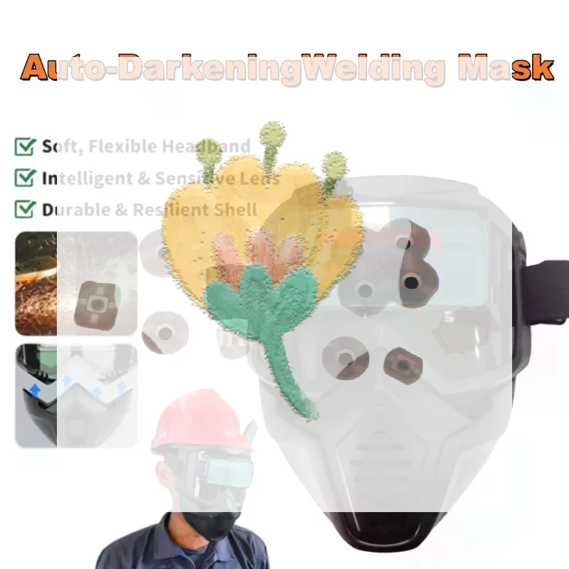 NEW Welding Mask Auto Darkening Helmet Face Eye Shield Glasses Welding Protective Face Shield For Welders Against Strong Light