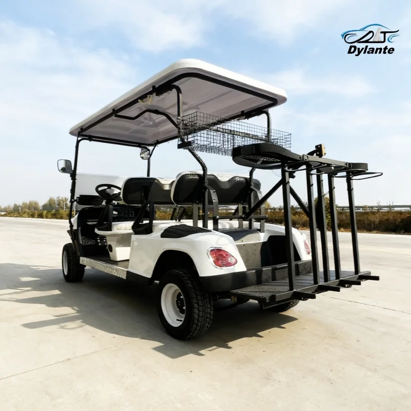 Sell Well High Quality Aluminum Alloy Frame 4 Wheel Golf Car 2/4/6/8/10/12 Seater Electric Golf Cart With Golf Ball Storage Box