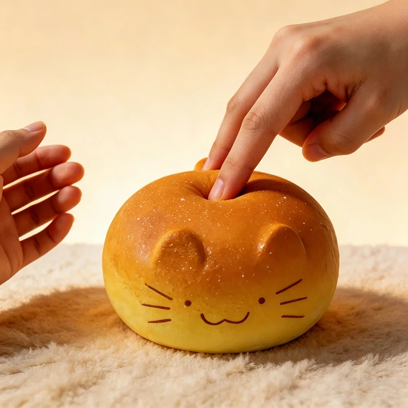 Jouets anti-stress en forme de pain Totoro moelleux et doux, jouets anti-stress en forme de pain de chat mignon, jouets à presser pour soulager l'anxiété, jouets anti-stress pour adultes, cadeau