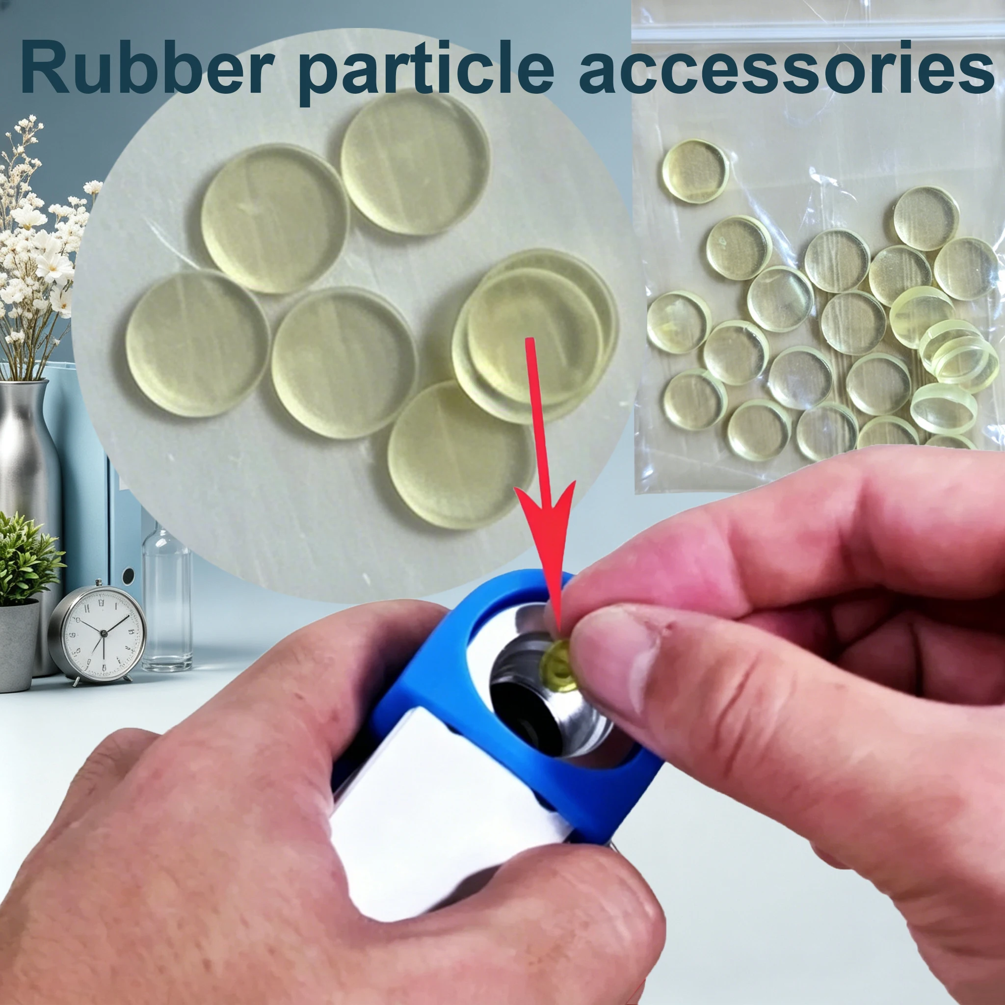 Pneumatic Shockwave Machine Handle Replacement  Spare Parts Pneumatic  Handle Yellow Rubber Particles  Accessories